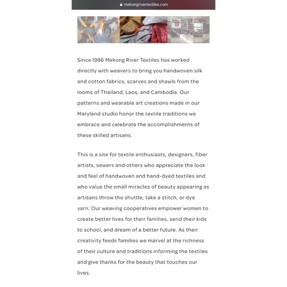 Mekong River Textiles Indigo Dyed Handwoven Kimono Medium - Picture 5 of 5